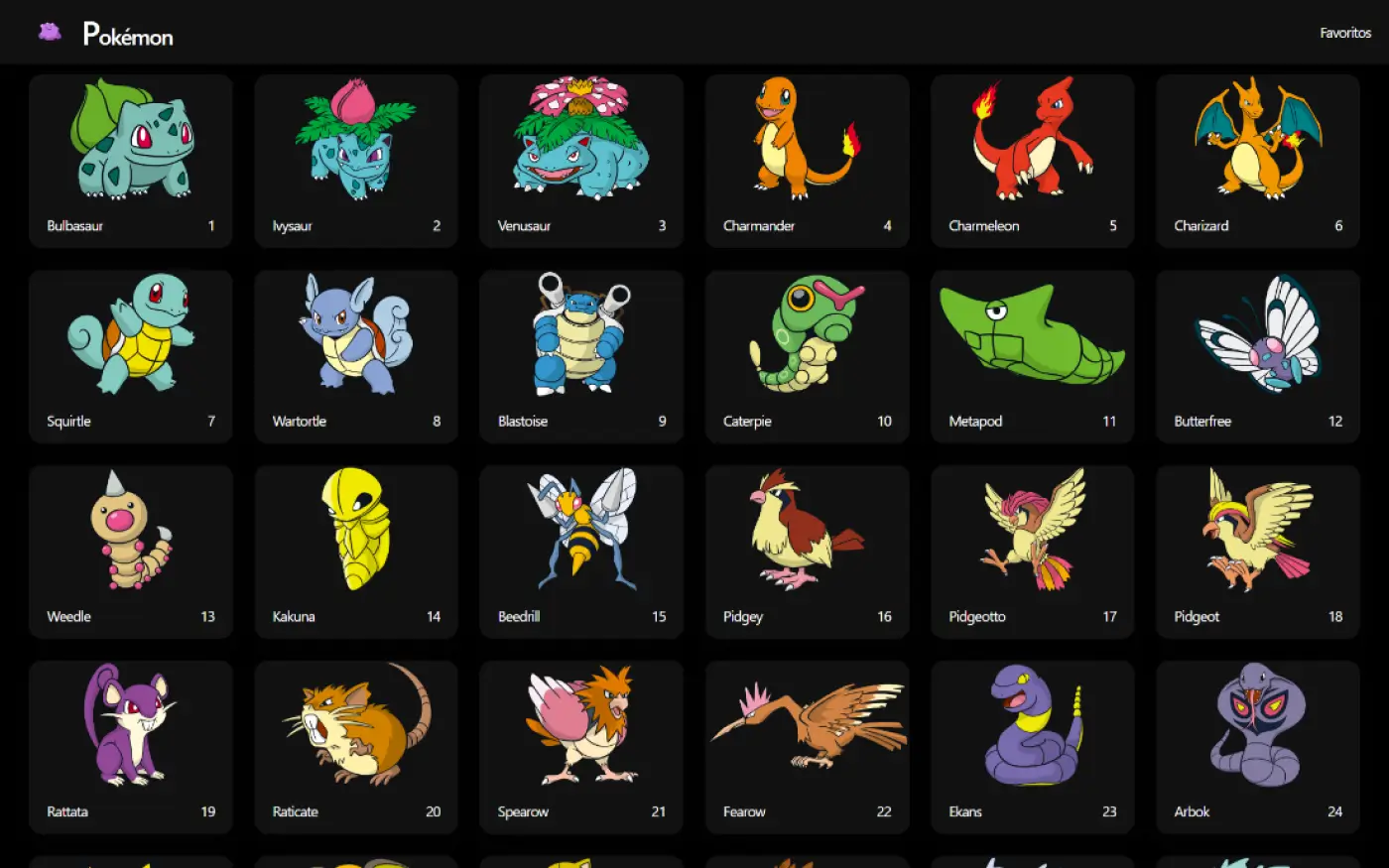 Pokémon app